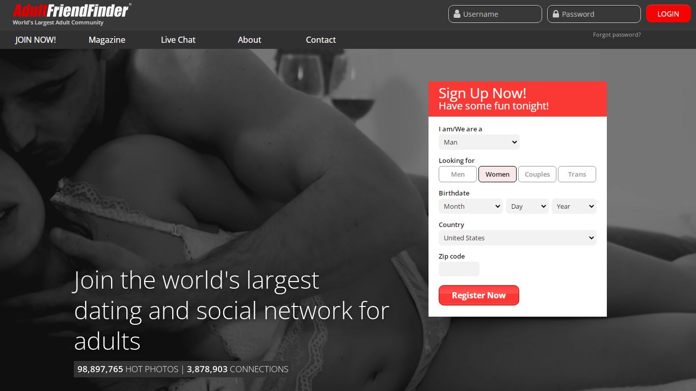 The World's Largest Adult Dating and Hookup Site - FriendFinder